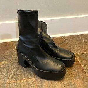 Zara Platform Heeled Boots